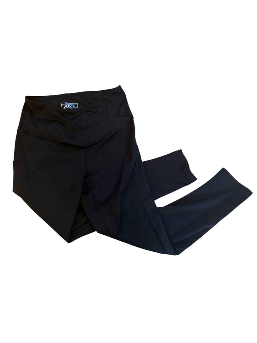 Black Leggings with Pockets and Criss Cross Waist | Size Small